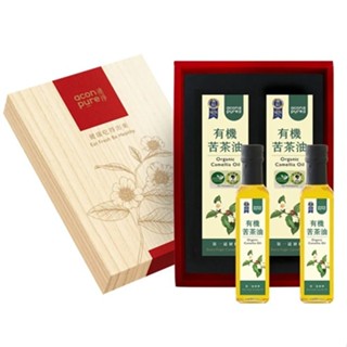 acon pure連淨 有機苦茶油禮盒 250mlx2瓶/盒(郵局、超商限一盒)