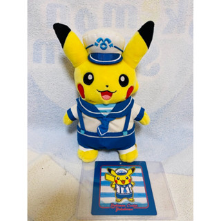 寶可夢絕版橫濱水手皮卡丘絨毛玩偶 娃娃 神奇寶貝 Pokémon 皮卡丘 動漫周邊 變裝皮