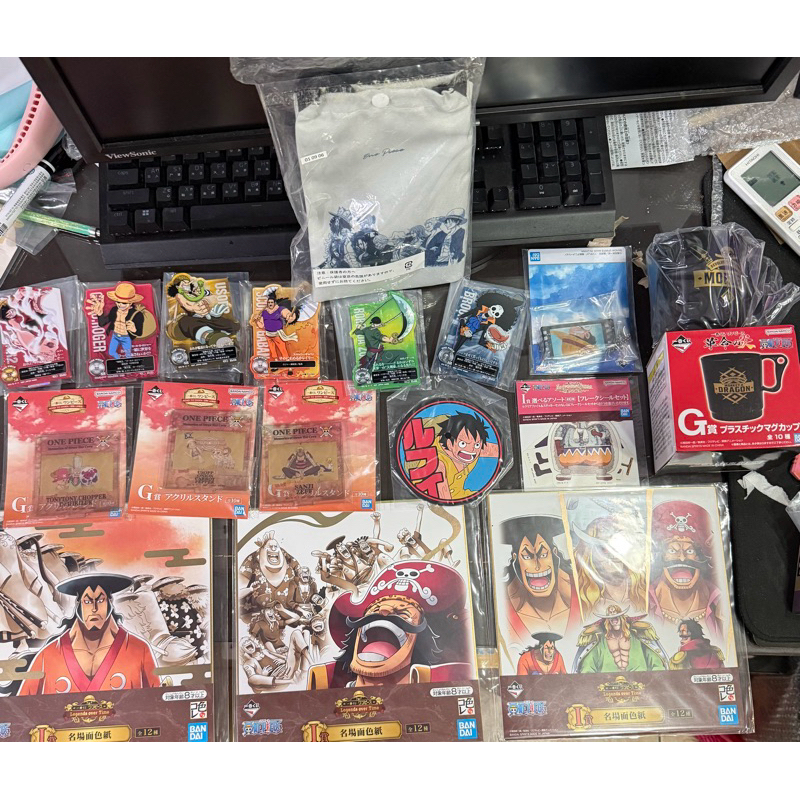 全新未拆 航海王 海賊王 1️⃣ 一番賞 F賞 H賞 色紙 新四皇G賞 尼卡 SR閃卡 魯夫 索隆 香吉士 娜美 喬巴