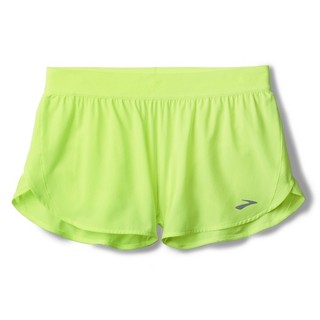 【BROOKS】女 Breakaway 慢跑短褲 2.5吋 螢光黃 (221709796)