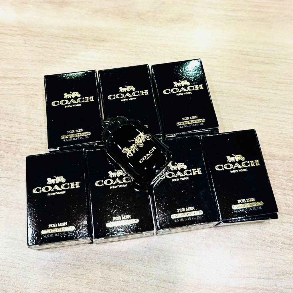 新品上市囉📣📣COACH蔻馳 時尚經典系列男性淡香水小香4.5ML(時尚曜黑/時尚都會/時尚經典/時尚藍調) #紫羅香水