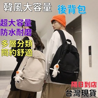 💥現貨促銷中💥【純色14吋尼龍筆電後揹包】go🔥韓系 日系 雙肩包 揹包 旅行包 電腦包 多功能包 休閒包 書包 學生