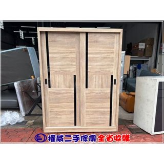 二手傢俱家電收購 5尺滑門衣櫃(9成新) ▪ 桃園中古傢俱家電回收衣櫥滑門大衣櫃收納櫃鬥櫃抽屜櫃單人衣櫃鞋櫃吊掛櫃