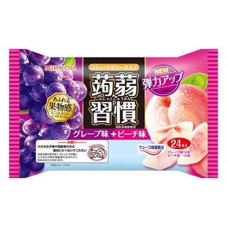 日本進口 蒟蒻習慣 果凍 蒟蒻 果凍條 24入/袋裝 綜合口味 NIKKOH 日幸 風味絕佳