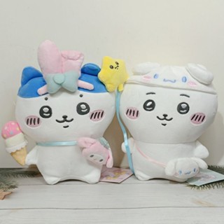 Chiikawa吉伊卡哇 x Sanrio三麗鷗 絨毛娃娃 小八貓 美樂蒂 吉伊 大耳狗 絨毛玩具 布偶 娃娃 安撫娃娃