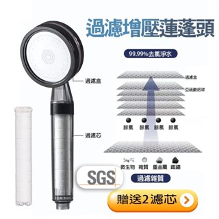 【曼德旺】韓式過濾蓮蓬頭 送濾芯3 韓國新款凈水美容花灑 淋浴過濾增壓噴頭 美膚蓮蓬頭 家用洗澡 vc過濾 雙重過濾