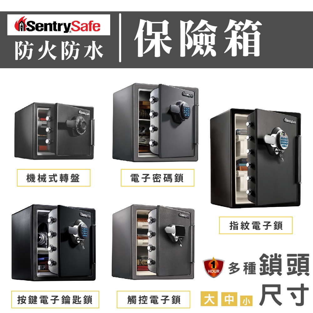 現貨🔥美國進口 SentrySafe 保險櫃 防水防火 金庫 保險箱  防盜 按鍵式電子鎖 指紋鎖 SFW082GTC
