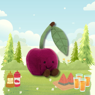 現貨在臺 英國 Jellycat Amuseables Cherry 櫻桃 安撫娃娃 玩偶 正品代購