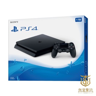 【就是要玩】PS PS4 SLIM 主機 臺灣公司貨 光碟機版 黑色主機 1TB 薄型 輕巧 一年保固 薄型主機 索尼