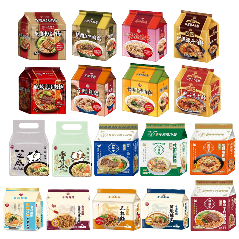 【牛牛小舖】台酒泡麵全系列袋麵 花雕雞 麻油雞 酸菜牛肉 東坡肉 麻辣豚 三杯雞 酒燉排骨 烏醋 香蔥 芝麻 拌麵 乾麵