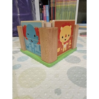 （2手）FisherPrice/木製費雪形狀配對積木盒