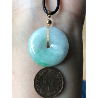 🌸小禾翡翠🌸 緬甸玉天然A貨翡翠玉墜 糯冰種 陽綠 平安扣