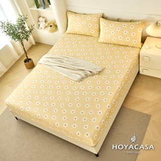 《HOYACASA 夏花朵朵》100%精梳純棉床包枕套組-(單人/雙人/加大)