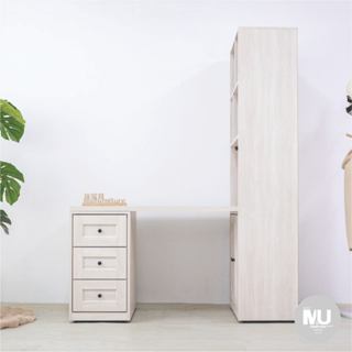 【沐傢俱Mufurniture】Koreai 鄉村風L型書桌/臥室/書桌/收納/伸縮書桌