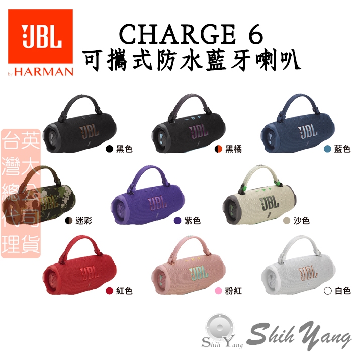 JBL CHARGE 6 可攜式防水藍牙喇叭 台灣公司貨保固一年 藍牙喇叭 藍芽音響 藍芽喇叭 藍牙音響