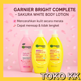 GARNIER Sakura White Light Complete Body Lotion Serum KBT364
