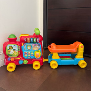 ［ 二手］Vtech 4合1智慧歡樂積木學習車-紅色