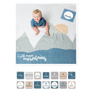 【lulujo】BABY FIRST YEART 包巾卡片禮盒組-福利品賣場【親子良品】