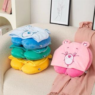 正版💗 超可愛 彩虹熊聯名頸枕 多款顏色 彩虹熊連帽款頸枕 Care bears 午安枕 飛機頸枕 全新現貨