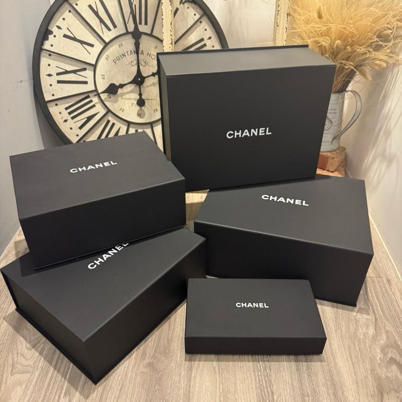 [CHANEL香奈兒] chanel 紙盒 禮物盒 磁扣盒 收納盒 包包盒 WOC 長夾