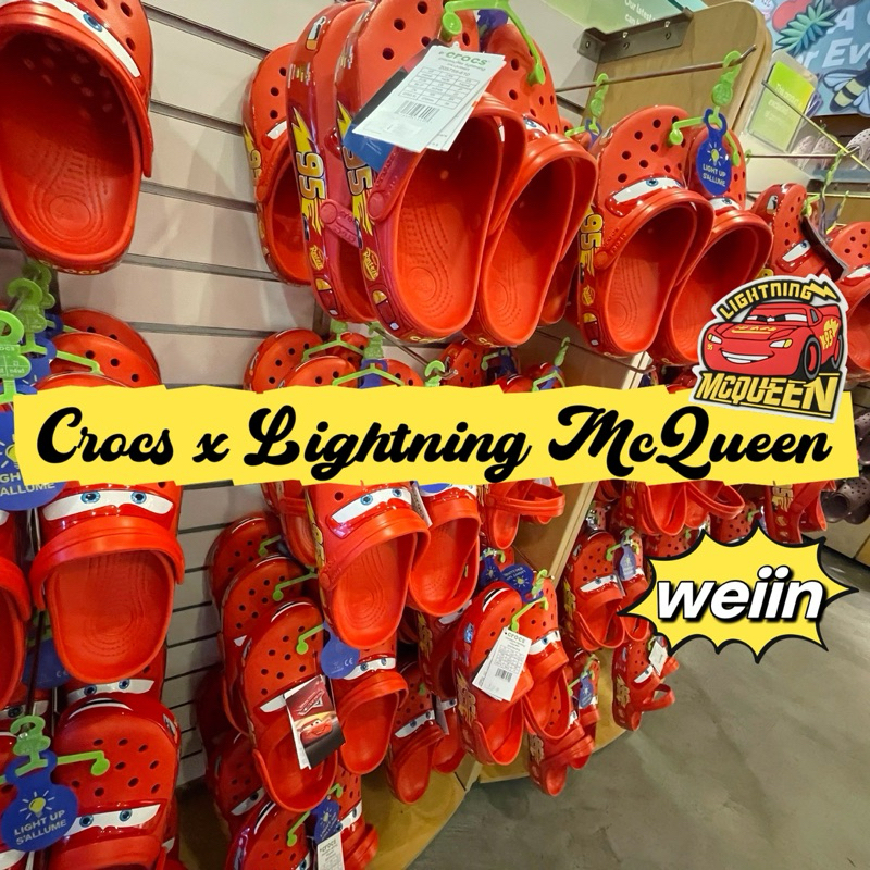 現貨【 WEIIN 】 CROCS🇺🇸 Disney/Pixar Lightning McQueen 閃電麥坤聯名