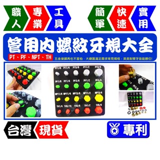 英美制管用內螺紋牙規大全 1/8"~3/4"(1分~6分) PT PF NPT TH UNF【FR工具人】【臺灣現貨】