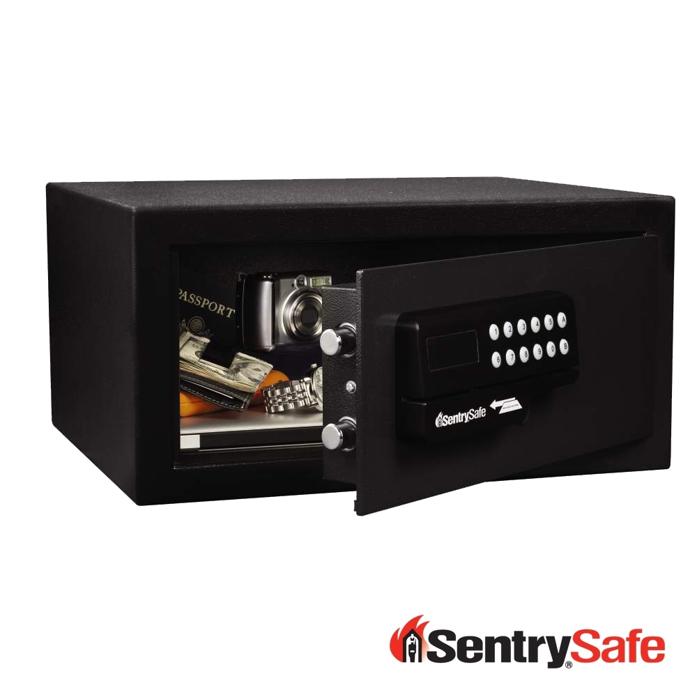 【SentrySafe】美國金庫 / 刷卡式金庫 / 飯店客房保險箱 H060ES - 黑色 防盜 數碼鎖 保險櫃
