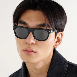 PRADA SPR B12-F 普拉達太陽眼鏡｜時尚復古方形大框抗UV偏光板材墨鏡 男生品牌眼鏡框【幸子眼鏡】