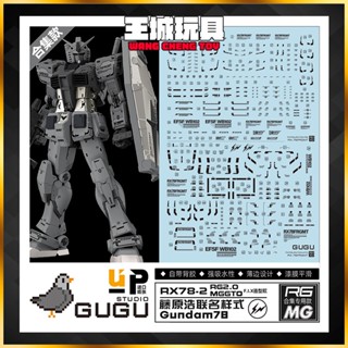 ◆王城玩具◆ GU水貼 藤原浩 RG 鋼彈 2.0 MG GTO 鋼彈 專用水貼 鋼普拉 模型 GU-RMXDA01