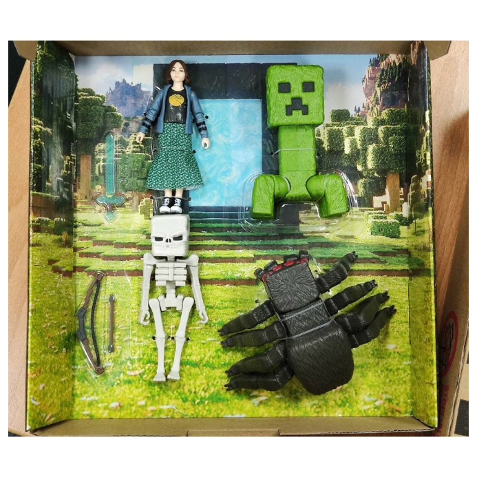 [TC玩具] MINECRAFT 電影角色模型 經典戰爭場景組 可動人偶 創世神 原價1599 特價 CP