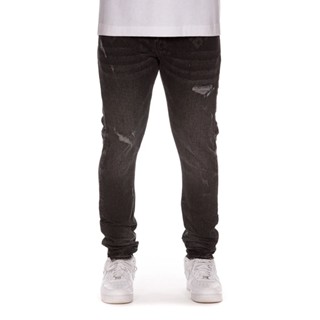 BILLIONAIRE BOYS CLUB BB TREK JEANS (SLIM FIT) 破壞牛仔褲 緊身版型 黑灰