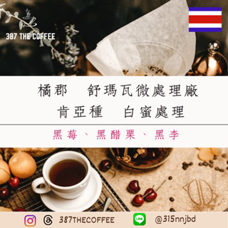 【387 The Coffee】✨市場稀有濾掛式咖啡✨哥斯大黎加｜橘郡｜舒瑪瓦微處理廠｜肯亞種｜白蜜處理｜淺度烘焙