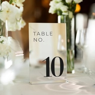 【全場客製化】桌卡 婚禮桌卡 結婚禮桌卡 席位卡 訂製桌牌 簽到臺創意婚宴 座位卡亞克力 婚慶婚禮