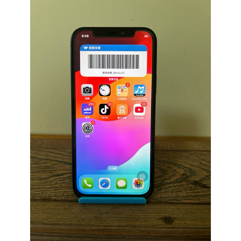 iphone 12 128g藍色備用機手機 外觀漂亮 face ib及靜音鍵故障其餘功能正常 詳見說明