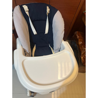 二手 Combi Letto 手動款ST 星河藍(安撫餐搖椅)