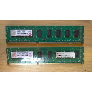 D.桌上型電腦記憶體-Transcend 創見 DDR3 1333 4GB* 2共8G 不分售 雙通道 直購價80