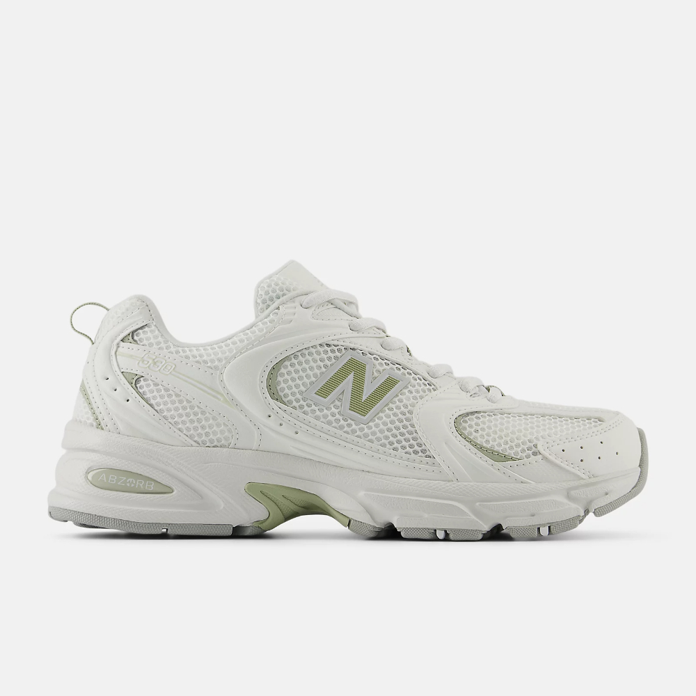 【NEW BALANCE】530系列 休閒鞋 中性碼 女 運動 復古 網布 白綠 U530CSC