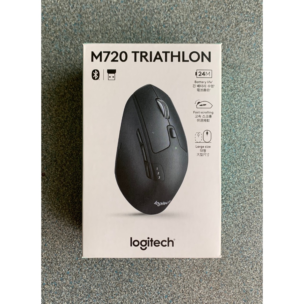 Logitech 羅技 M720 Triathlon 多工無線滑鼠 藍芽滑鼠