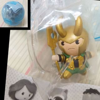 洛基公仔 扭蛋 轉蛋 MARVEL漫威英雄公仔 復仇者聯盟 Q版洛基 迷你公仔 2代洛基 金色