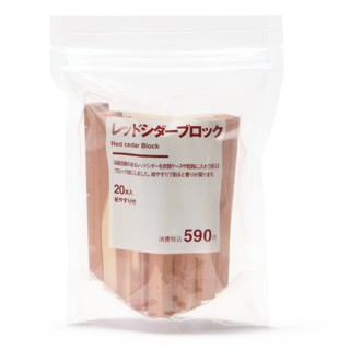 無印良品砂紙紅雪松木塊20入新包裝