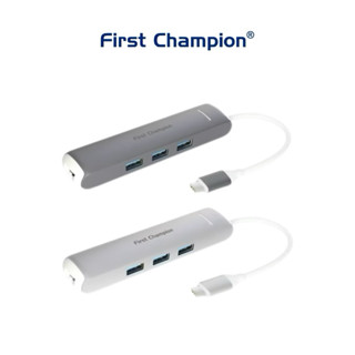 【First Champion】USB Type-C 集線器 - 6合1 with Gigabit Lan 集線器