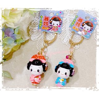 日本帶回 日本和風 和服 舞妓 娃娃 鑰匙圈