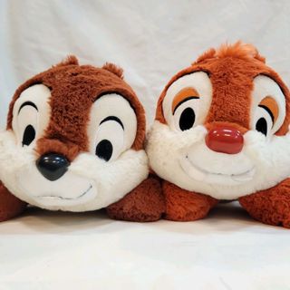 │ 收藏出清│日本 迪士尼 樂園 Disney 奇奇蒂蒂 Chip n Dale 超柔 絨毛 趴趴 玩偶 抱枕 娃娃