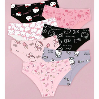 全新現貨hello kitty冰絲涼感無痕內褲7件組