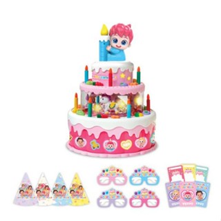 【pinkfong】快速出貨 韓國代購 Bebefinn 旋轉旋律蠟燭生日蛋糕玩具 貝貝彬 生日蛋糕 聲光音效 碰碰狐
