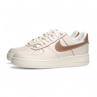 NIKE 休閒鞋 AIR FORCE 1 07 杏色棕 皮革 男 IB8865-221