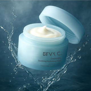 BEVY C. 親潤乳木晚安水凝膜 115g│官方直營 面霜/晚霜/夜間養膚/去黃抗暗沉/晚安凍膜/急救保養/塗抹式面膜