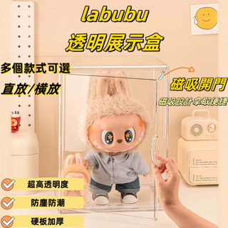 【現貨】💥全透明公仔展示盒 labubu展示盒 400%展示盒 模型櫃 樂高收納盒 公仔展示盒 公仔收納盒 透明展示盒