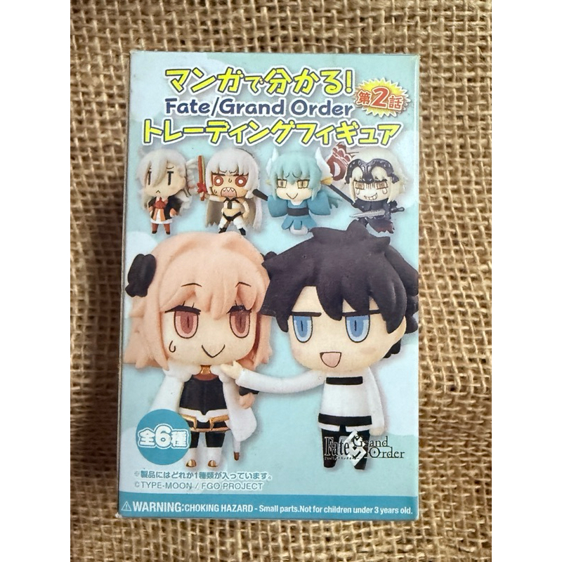 從漫畫了解FGO 第2彈 第2話一中盒 公仔 黏土人Q版 Fate 黑貞德阿福 清姬