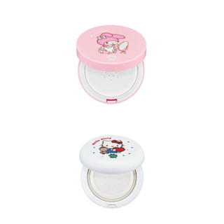 韓國green finger 綠手指 hello kitty 美樂蒂保濕防曬氣墊+貼紙組 spf50+ 三麗鷗防曬粉餅